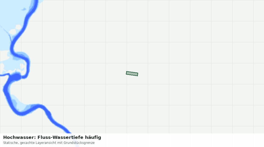 Statische Kartenansicht: Hochwasser: Fluss-Wassertiefe häufig