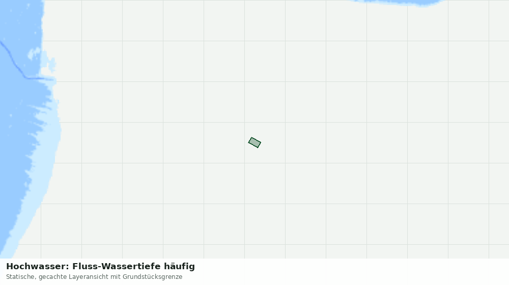 Statische Kartenansicht: Hochwasser: Fluss-Wassertiefe häufig