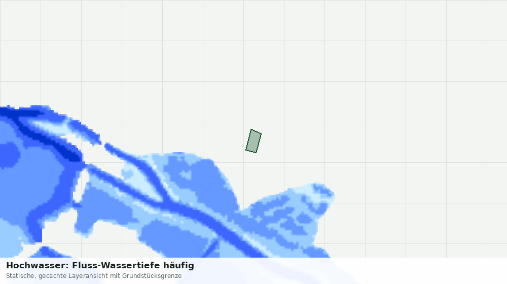 Statische Kartenansicht: Hochwasser: Fluss-Wassertiefe häufig