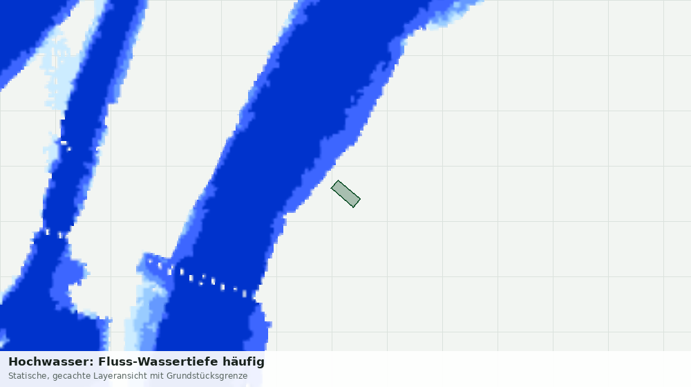 Statische Kartenansicht: Hochwasser: Fluss-Wassertiefe häufig