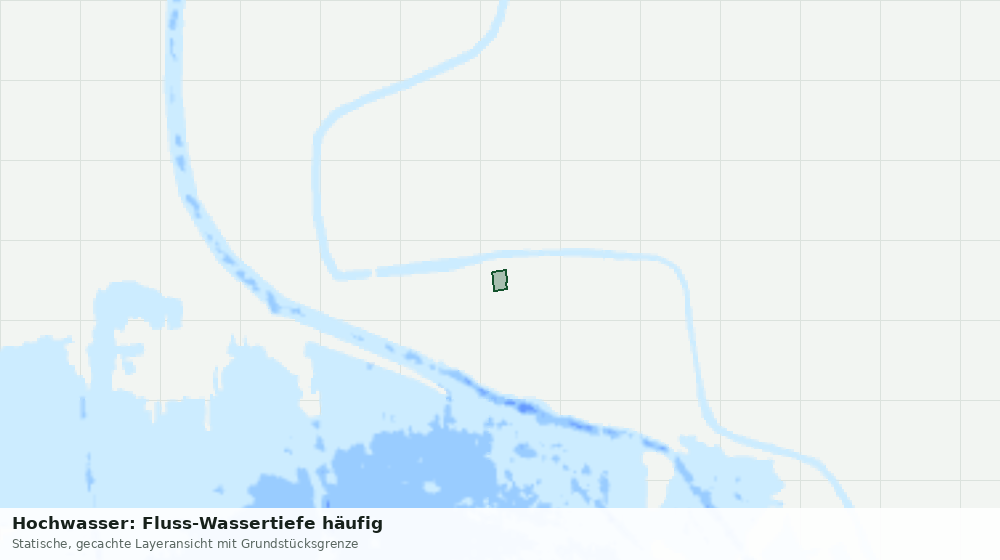 Statische Kartenansicht: Hochwasser: Fluss-Wassertiefe häufig