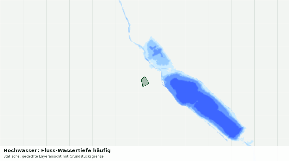 Statische Kartenansicht: Hochwasser: Fluss-Wassertiefe häufig