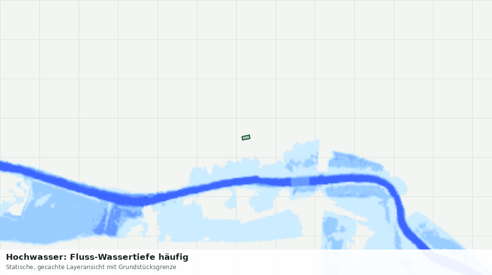 Statische Kartenansicht: Hochwasser: Fluss-Wassertiefe häufig