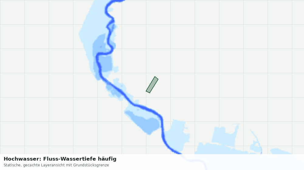 Statische Kartenansicht: Hochwasser: Fluss-Wassertiefe häufig