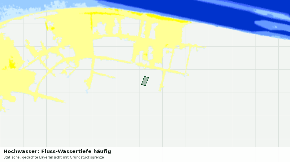 Statische Kartenansicht: Hochwasser: Fluss-Wassertiefe häufig