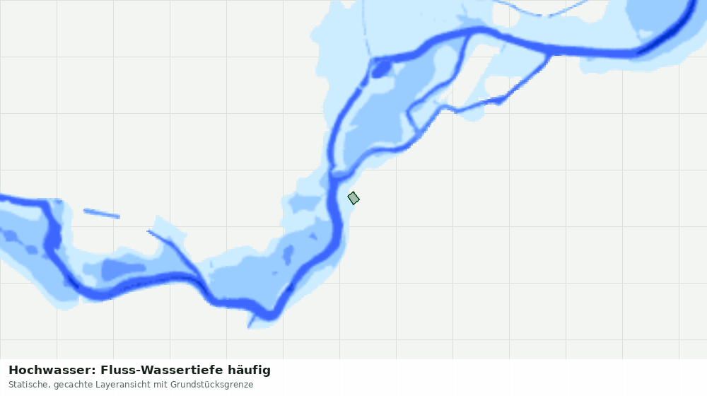 Statische Kartenansicht: Hochwasser: Fluss-Wassertiefe häufig