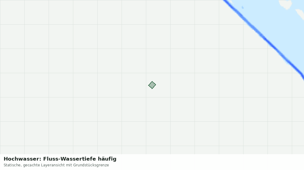 Statische Kartenansicht: Hochwasser: Fluss-Wassertiefe häufig