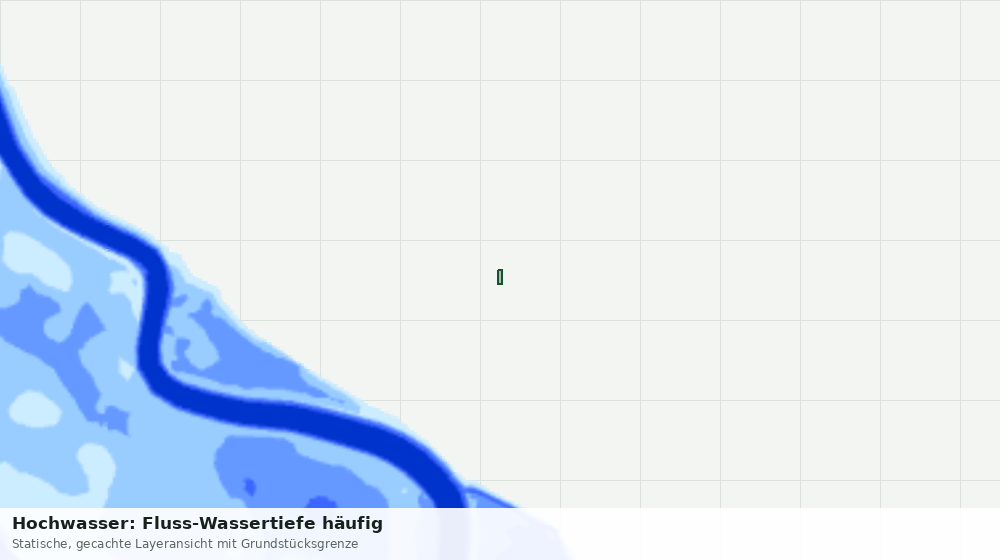 Statische Kartenansicht: Hochwasser: Fluss-Wassertiefe häufig