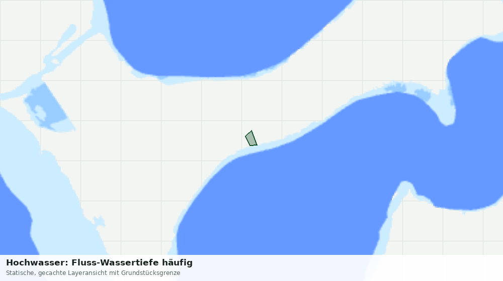 Statische Kartenansicht: Hochwasser: Fluss-Wassertiefe häufig