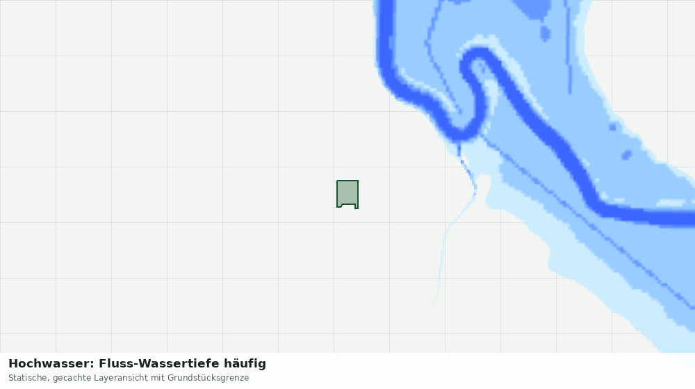 Statische Kartenansicht: Hochwasser: Fluss-Wassertiefe häufig