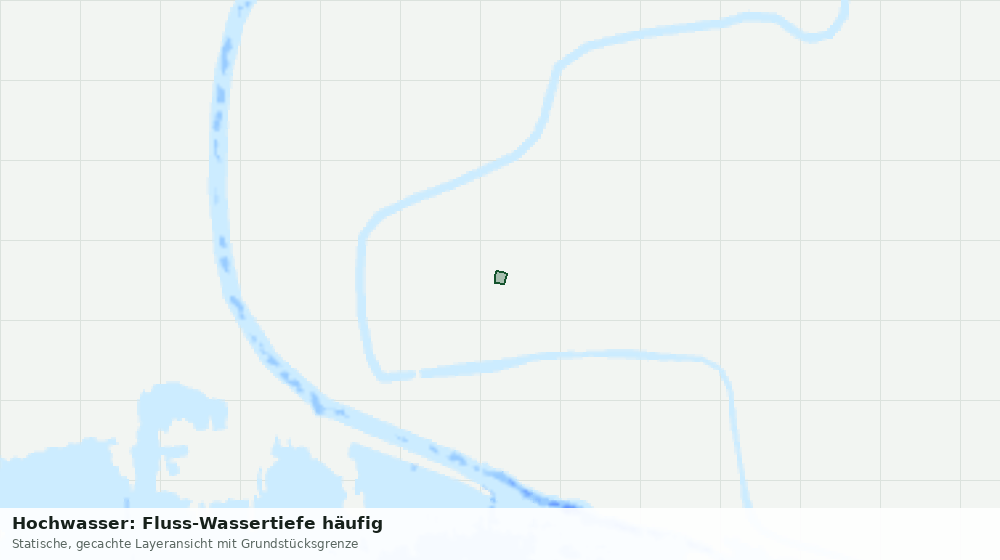 Statische Kartenansicht: Hochwasser: Fluss-Wassertiefe häufig