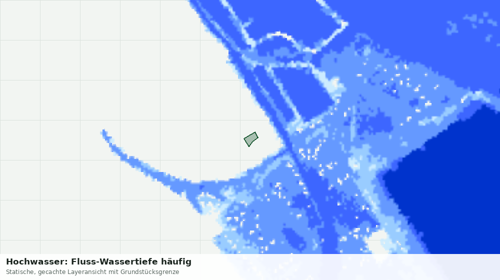 Statische Kartenansicht: Hochwasser: Fluss-Wassertiefe häufig