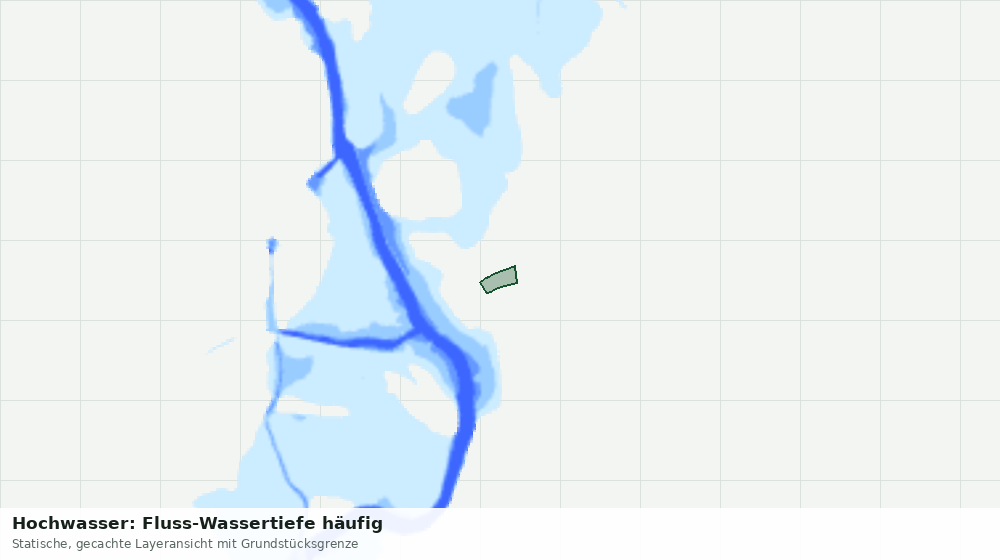 Statische Kartenansicht: Hochwasser: Fluss-Wassertiefe häufig