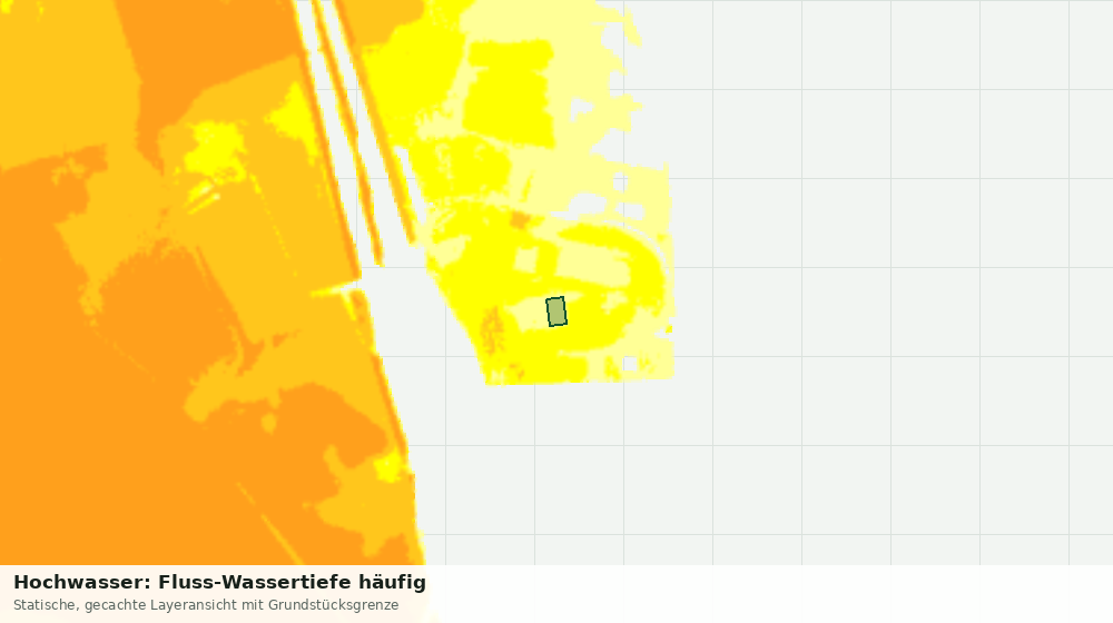 Statische Kartenansicht: Hochwasser: Fluss-Wassertiefe häufig