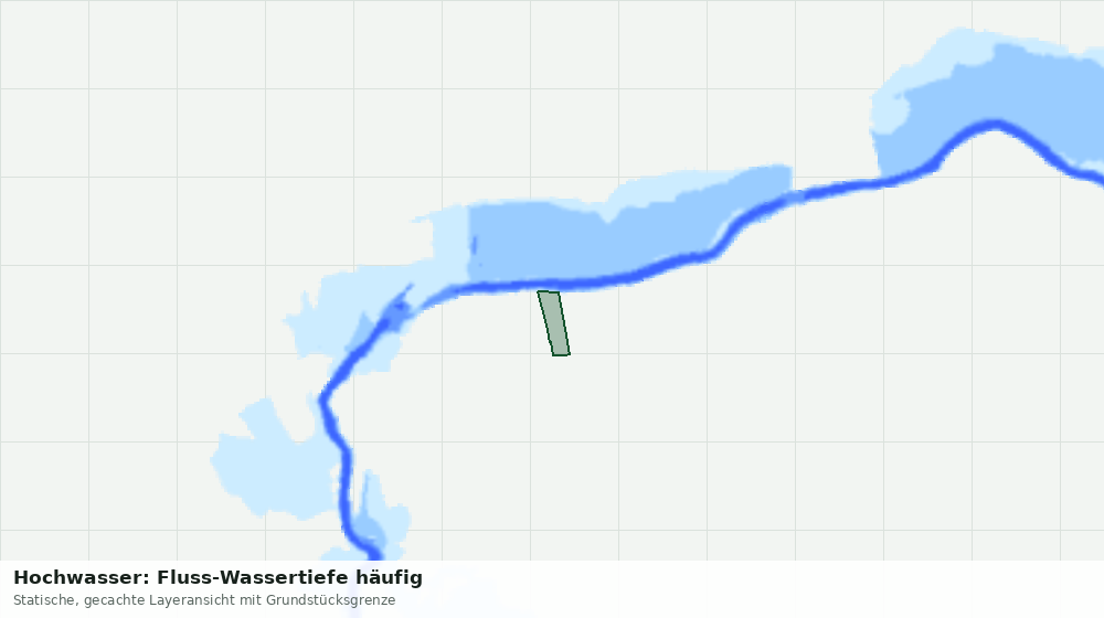 Statische Kartenansicht: Hochwasser: Fluss-Wassertiefe häufig