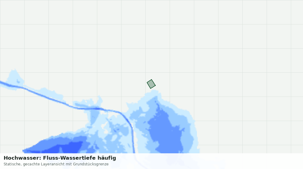 Statische Kartenansicht: Hochwasser: Fluss-Wassertiefe häufig