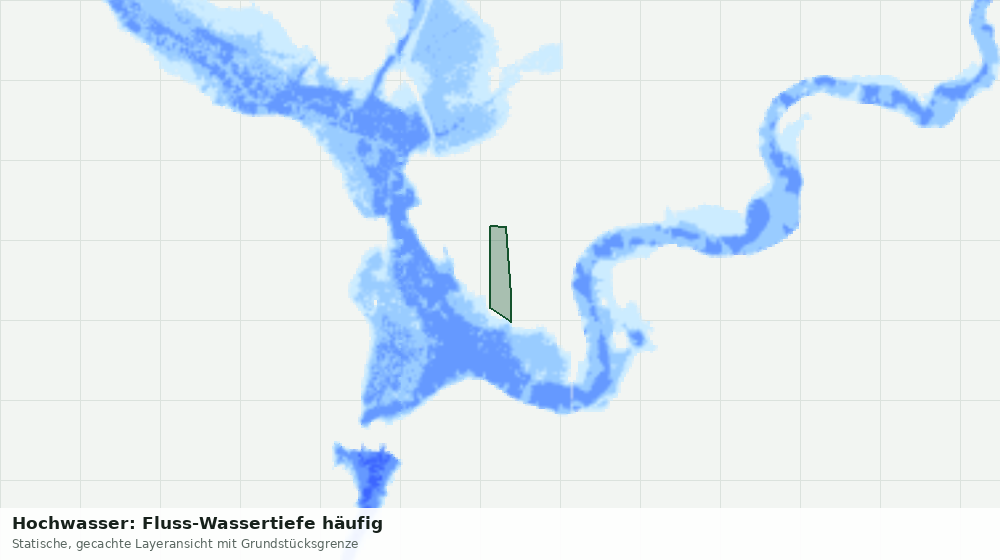 Statische Kartenansicht: Hochwasser: Fluss-Wassertiefe häufig