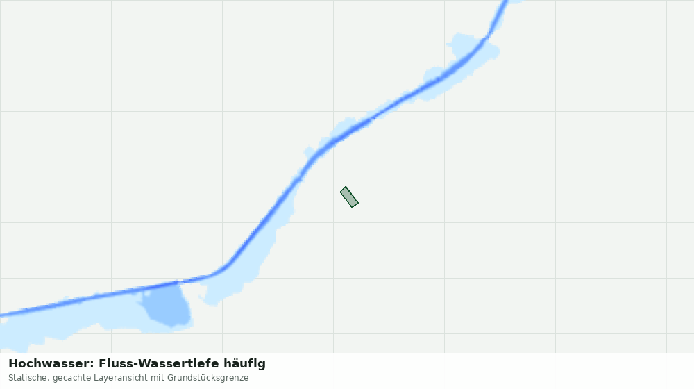 Statische Kartenansicht: Hochwasser: Fluss-Wassertiefe häufig