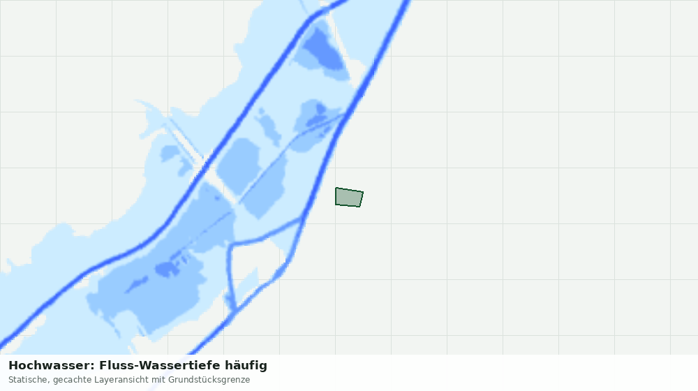 Statische Kartenansicht: Hochwasser: Fluss-Wassertiefe häufig