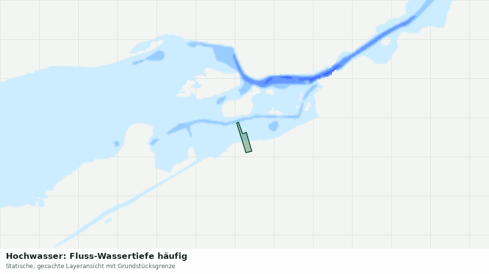 Statische Kartenansicht: Hochwasser: Fluss-Wassertiefe häufig
