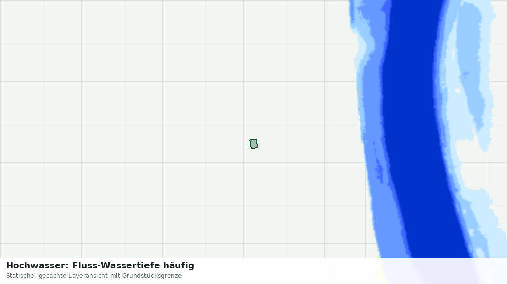 Statische Kartenansicht: Hochwasser: Fluss-Wassertiefe häufig