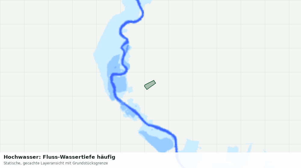 Statische Kartenansicht: Hochwasser: Fluss-Wassertiefe häufig