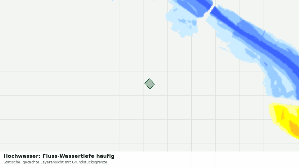 Statische Kartenansicht: Hochwasser: Fluss-Wassertiefe häufig