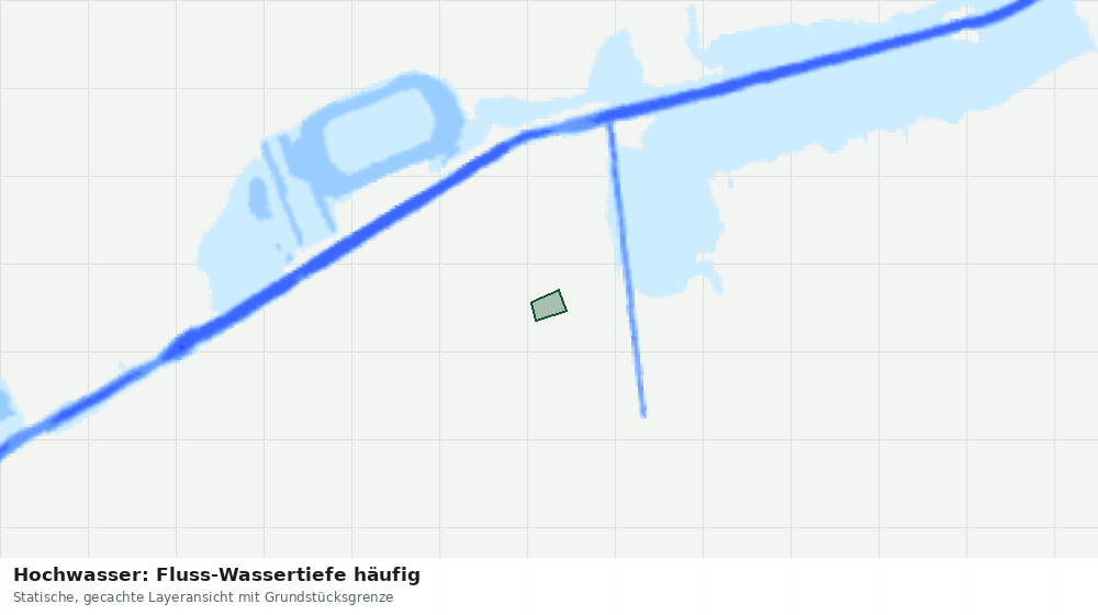 Statische Kartenansicht: Hochwasser: Fluss-Wassertiefe häufig