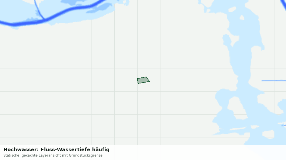 Statische Kartenansicht: Hochwasser: Fluss-Wassertiefe häufig