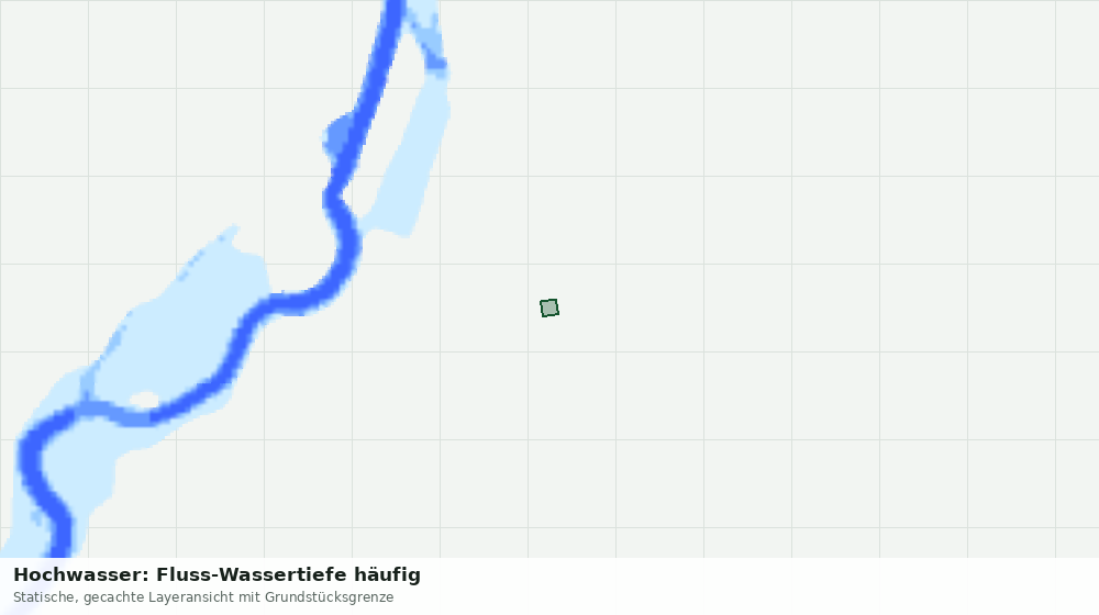 Statische Kartenansicht: Hochwasser: Fluss-Wassertiefe häufig