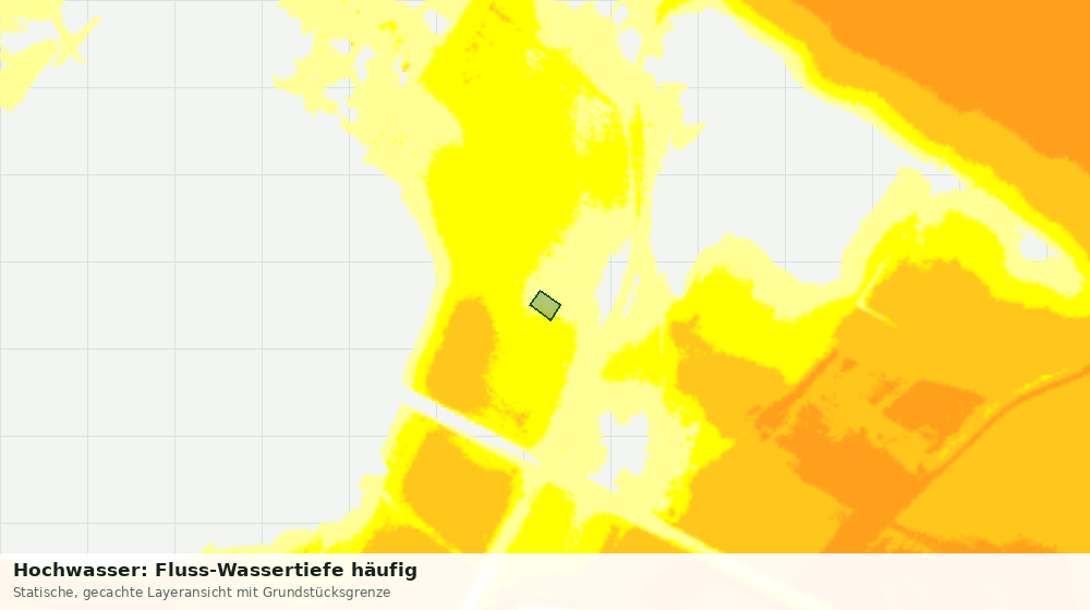 Statische Kartenansicht: Hochwasser: Fluss-Wassertiefe häufig
