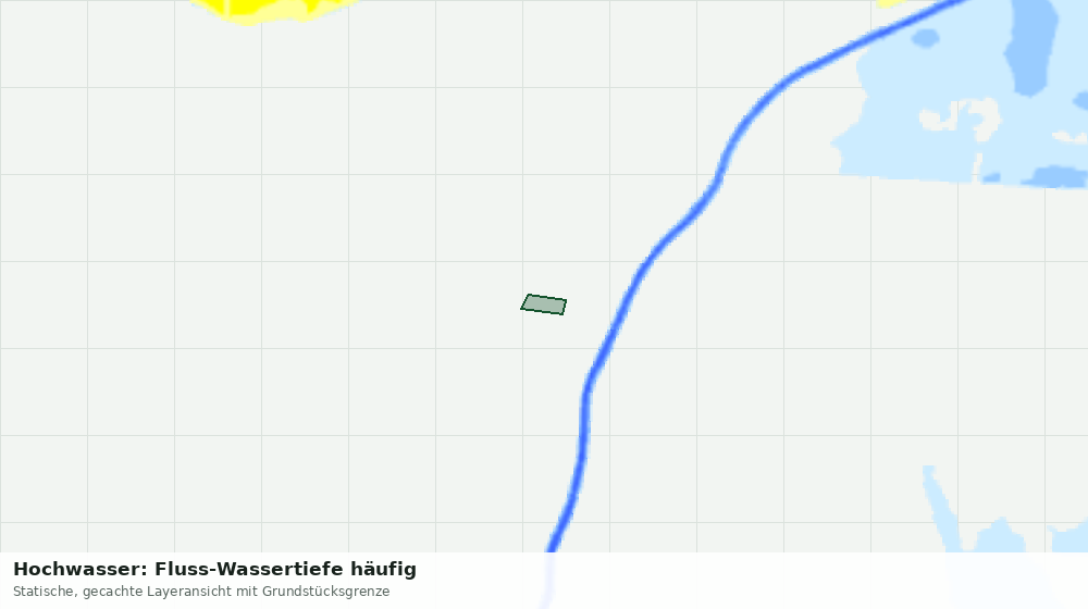 Statische Kartenansicht: Hochwasser: Fluss-Wassertiefe häufig