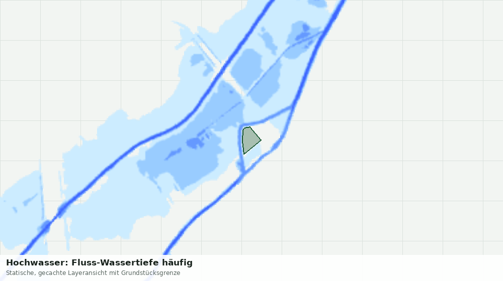 Statische Kartenansicht: Hochwasser: Fluss-Wassertiefe häufig