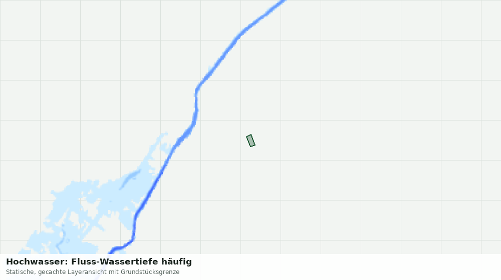 Statische Kartenansicht: Hochwasser: Fluss-Wassertiefe häufig