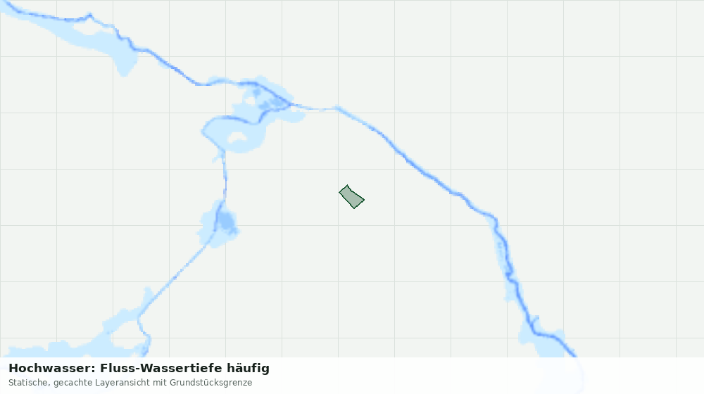 Statische Kartenansicht: Hochwasser: Fluss-Wassertiefe häufig