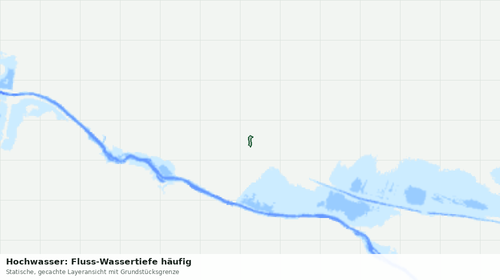 Statische Kartenansicht: Hochwasser: Fluss-Wassertiefe häufig