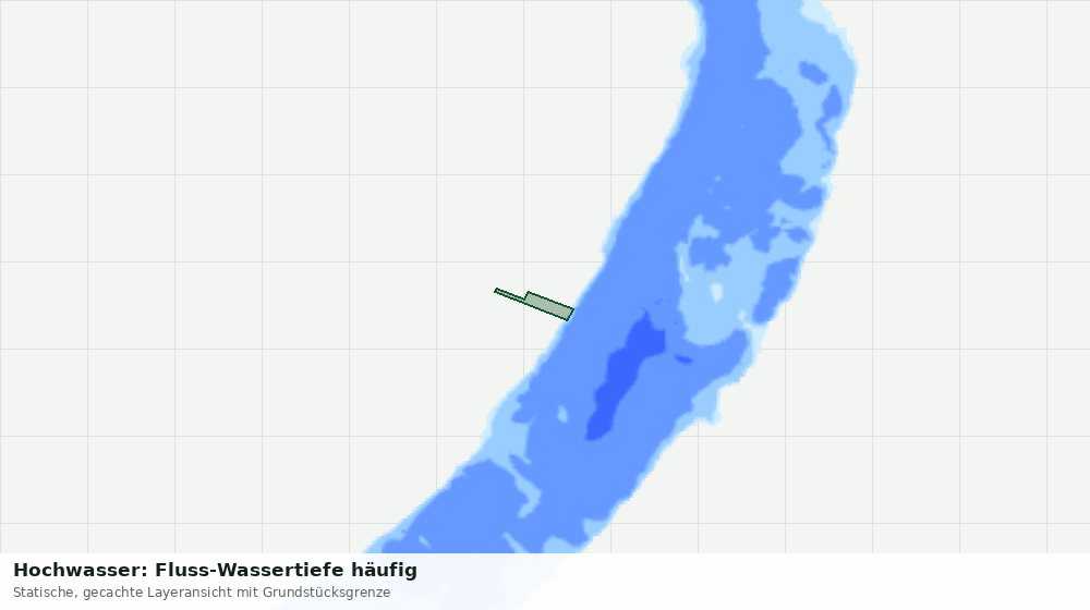 Statische Kartenansicht: Hochwasser: Fluss-Wassertiefe häufig