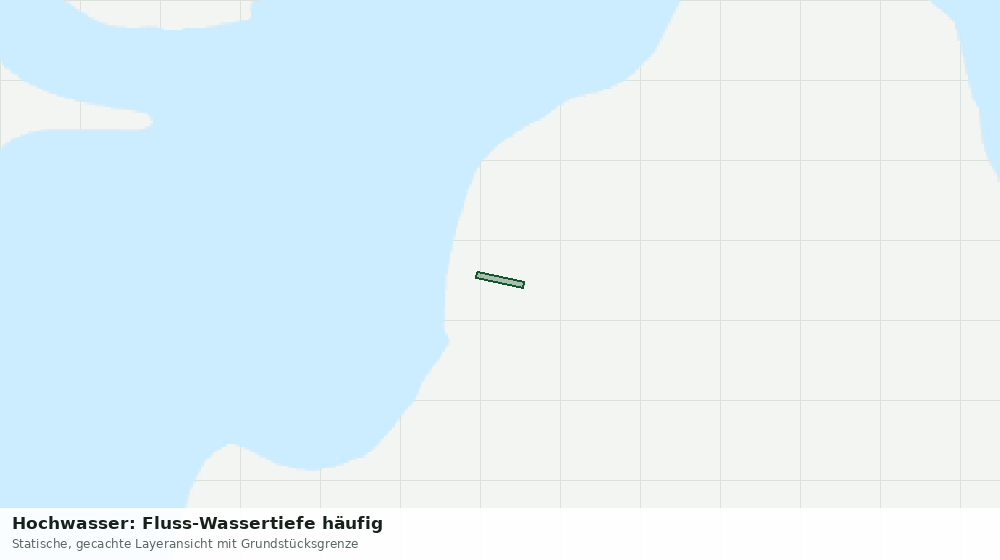 Statische Kartenansicht: Hochwasser: Fluss-Wassertiefe häufig