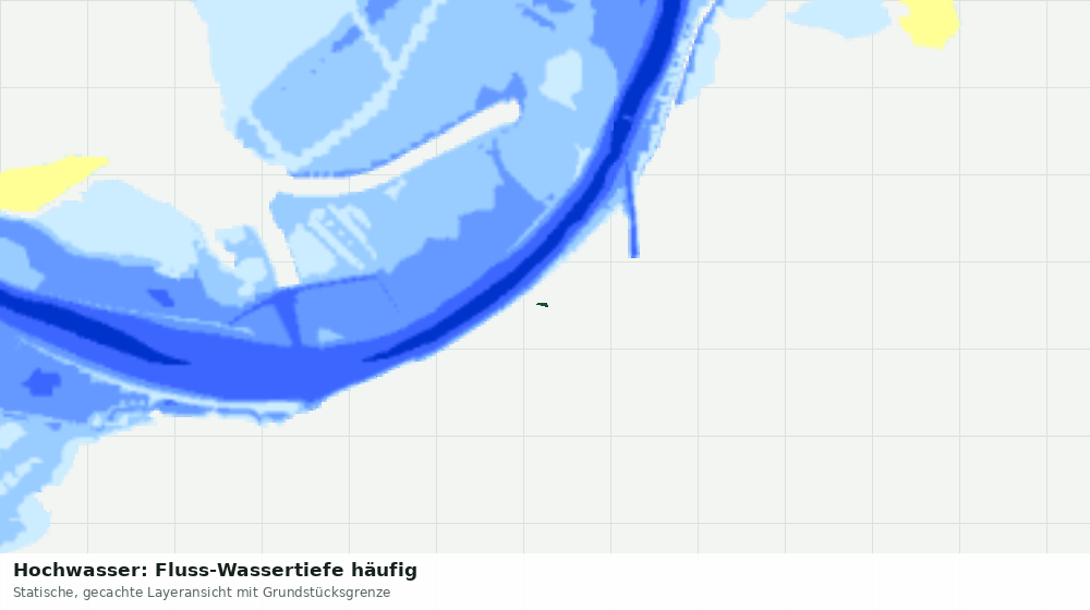 Statische Kartenansicht: Hochwasser: Fluss-Wassertiefe häufig