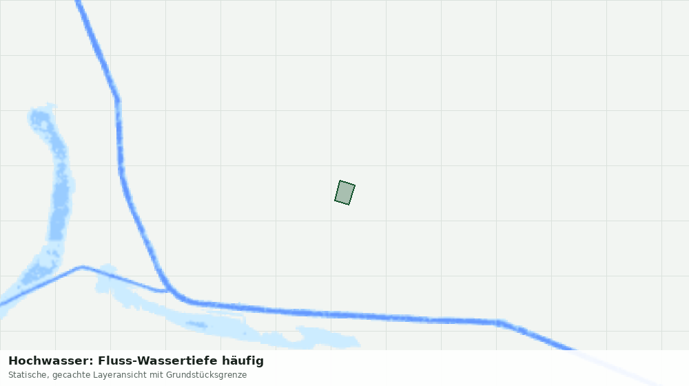 Statische Kartenansicht: Hochwasser: Fluss-Wassertiefe häufig