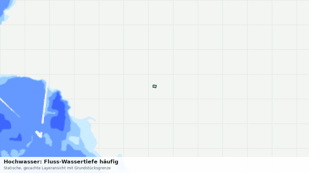Statische Kartenansicht: Hochwasser: Fluss-Wassertiefe häufig
