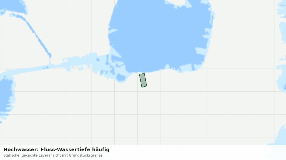 Statische Kartenansicht: Hochwasser: Fluss-Wassertiefe häufig