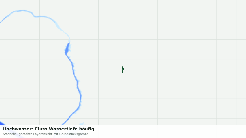 Statische Kartenansicht: Hochwasser: Fluss-Wassertiefe häufig