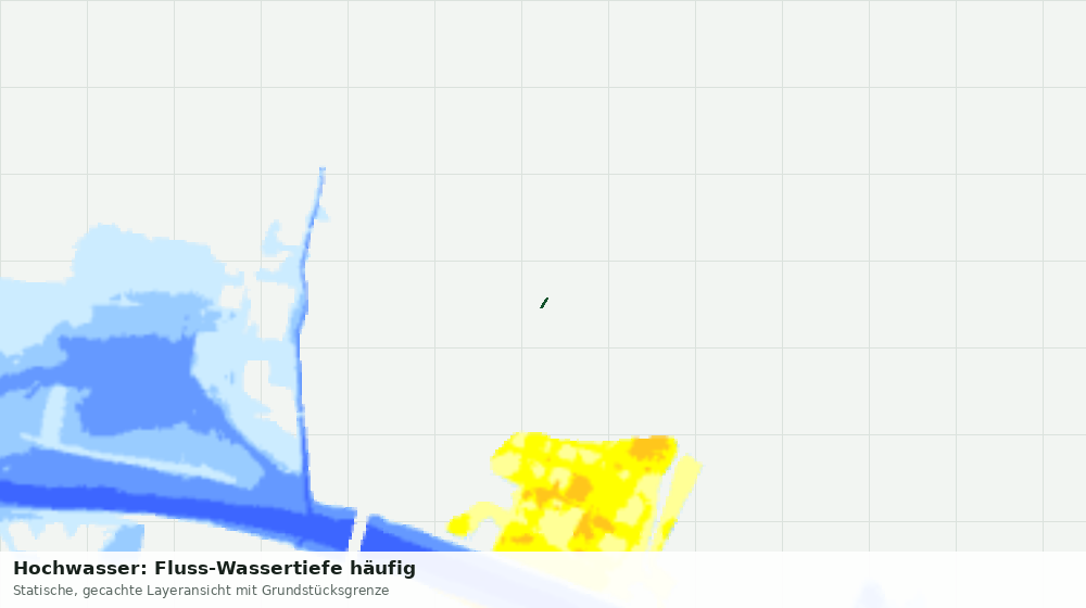 Statische Kartenansicht: Hochwasser: Fluss-Wassertiefe häufig