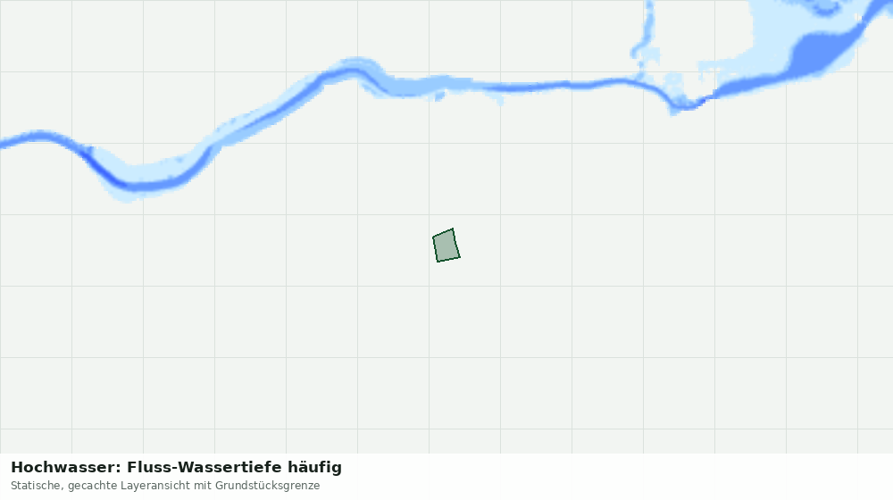 Statische Kartenansicht: Hochwasser: Fluss-Wassertiefe häufig