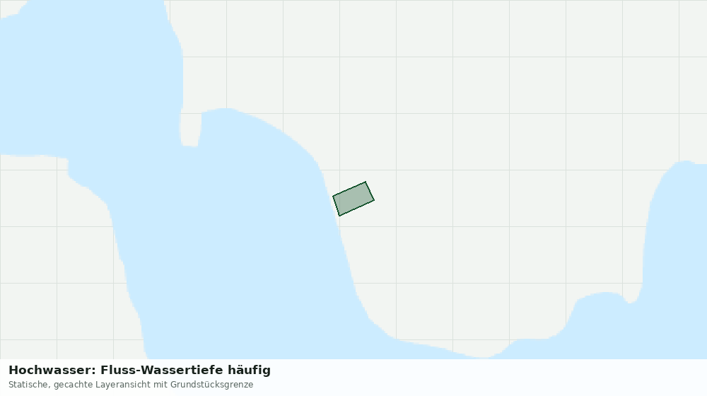 Statische Kartenansicht: Hochwasser: Fluss-Wassertiefe häufig