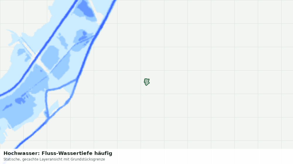 Statische Kartenansicht: Hochwasser: Fluss-Wassertiefe häufig