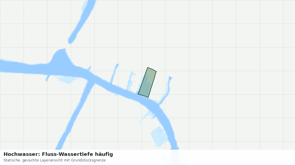 Statische Kartenansicht: Hochwasser: Fluss-Wassertiefe häufig