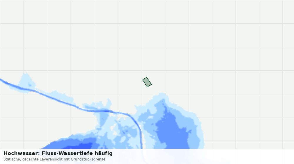 Statische Kartenansicht: Hochwasser: Fluss-Wassertiefe häufig