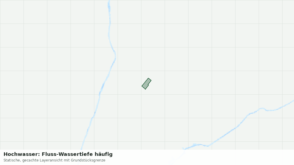 Statische Kartenansicht: Hochwasser: Fluss-Wassertiefe häufig